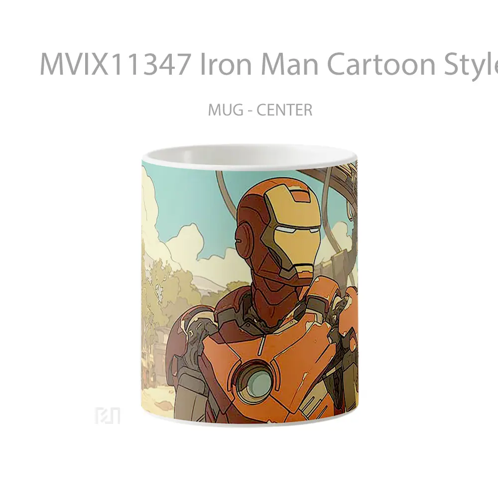 Mug Iron Man Cartoon Style Koleksi Mug Film dan Komik