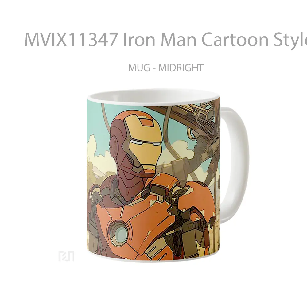 Mug Iron Man Cartoon Style Koleksi Mug Film dan Komik - All-side / Desain