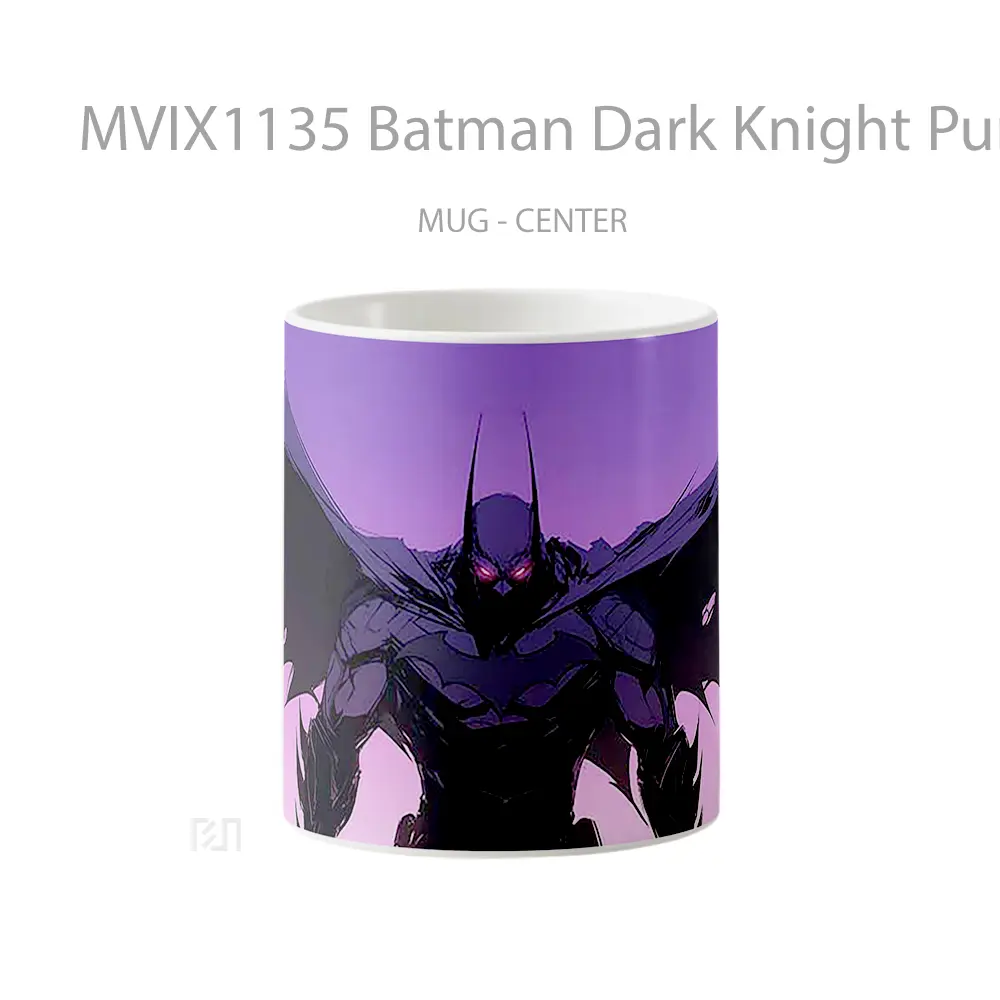 Mug Batman Dark Knight Purple Sky Hadiah Spesial Fans Superhero