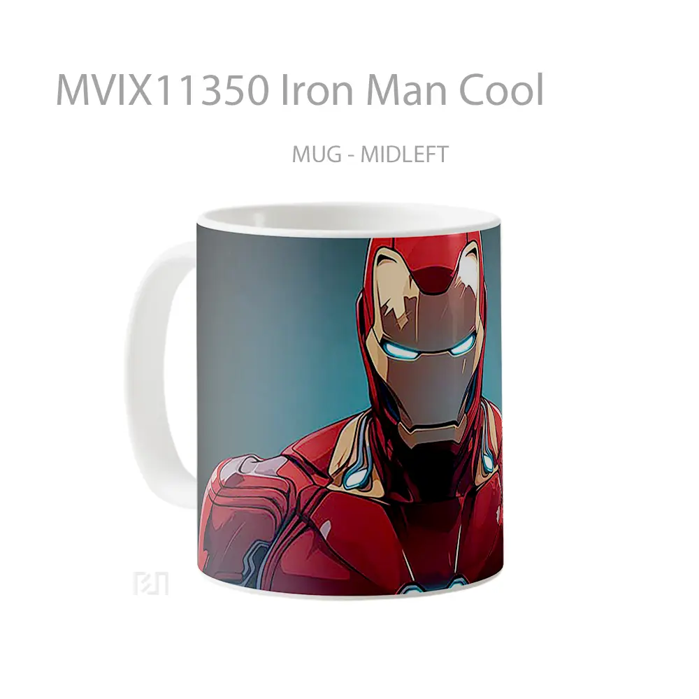 Mug Iron Man Cool Gelas Keramik Koleksi Superhero - All-side / Desain