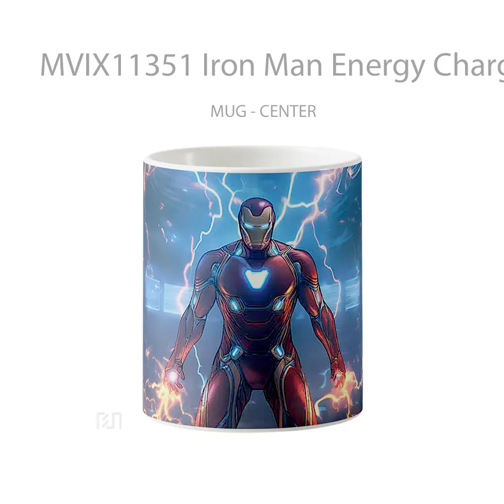 Mug Iron Man Energy Charged Suit Gelas Keramik Koleksi Superhero