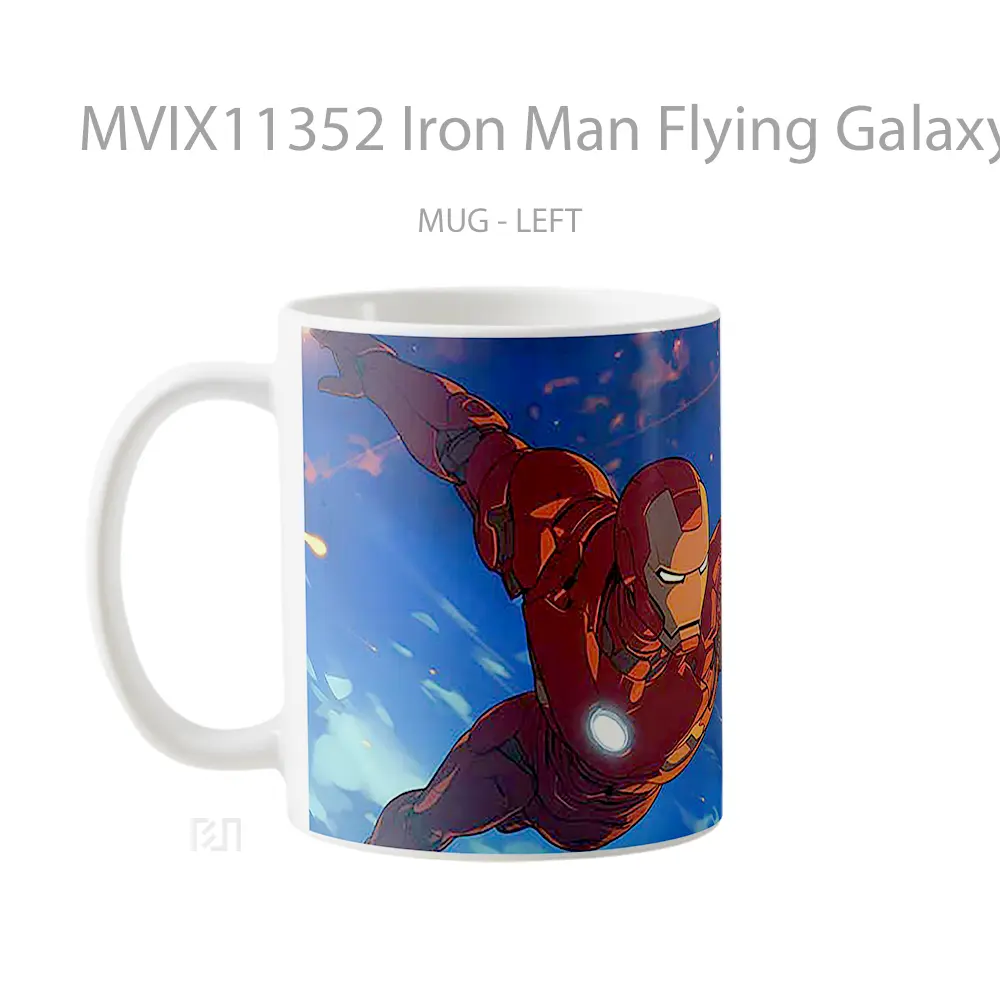 Mug Iron Man Flying Galaxy Koleksi Mug Film dan Komik - All-side / Desain