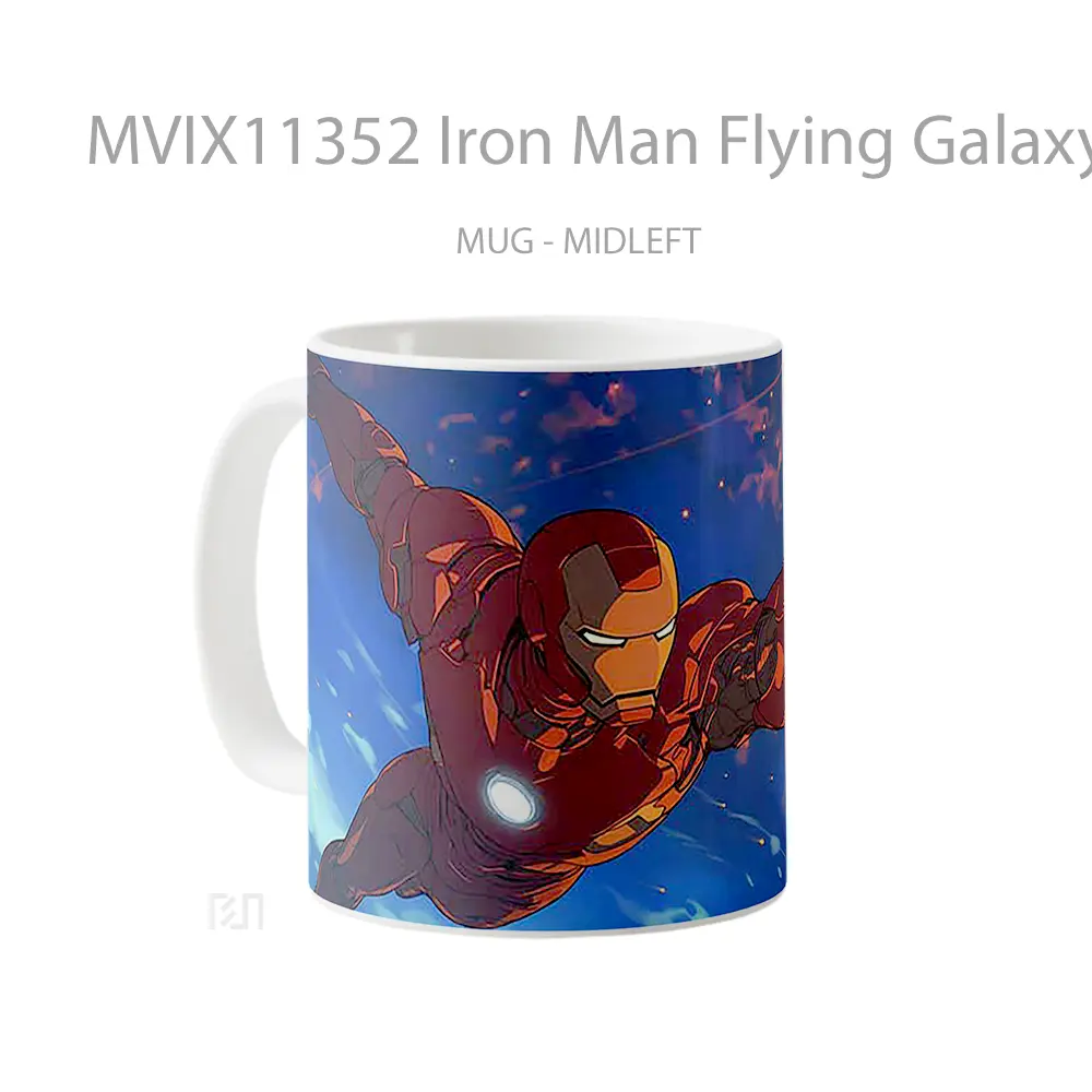 Mug Iron Man Flying Galaxy Koleksi Mug Film dan Komik - All-side / Desain