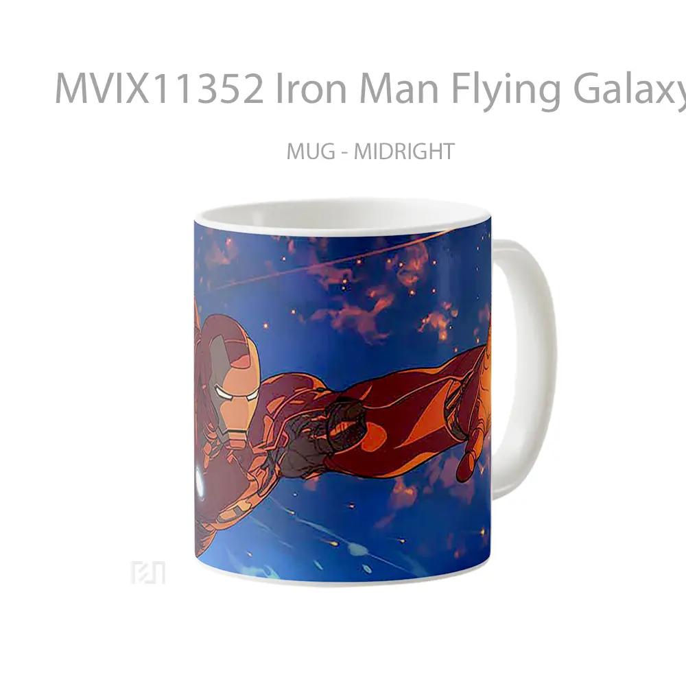 Mug Iron Man Flying Galaxy Koleksi Mug Film dan Komik - All-side / Desain