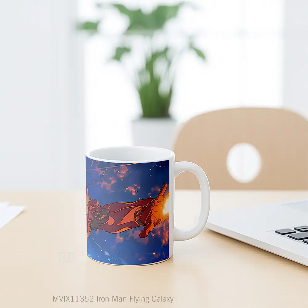 Mug Iron Man Flying Galaxy Koleksi Mug Film dan Komik - All-side / Desain