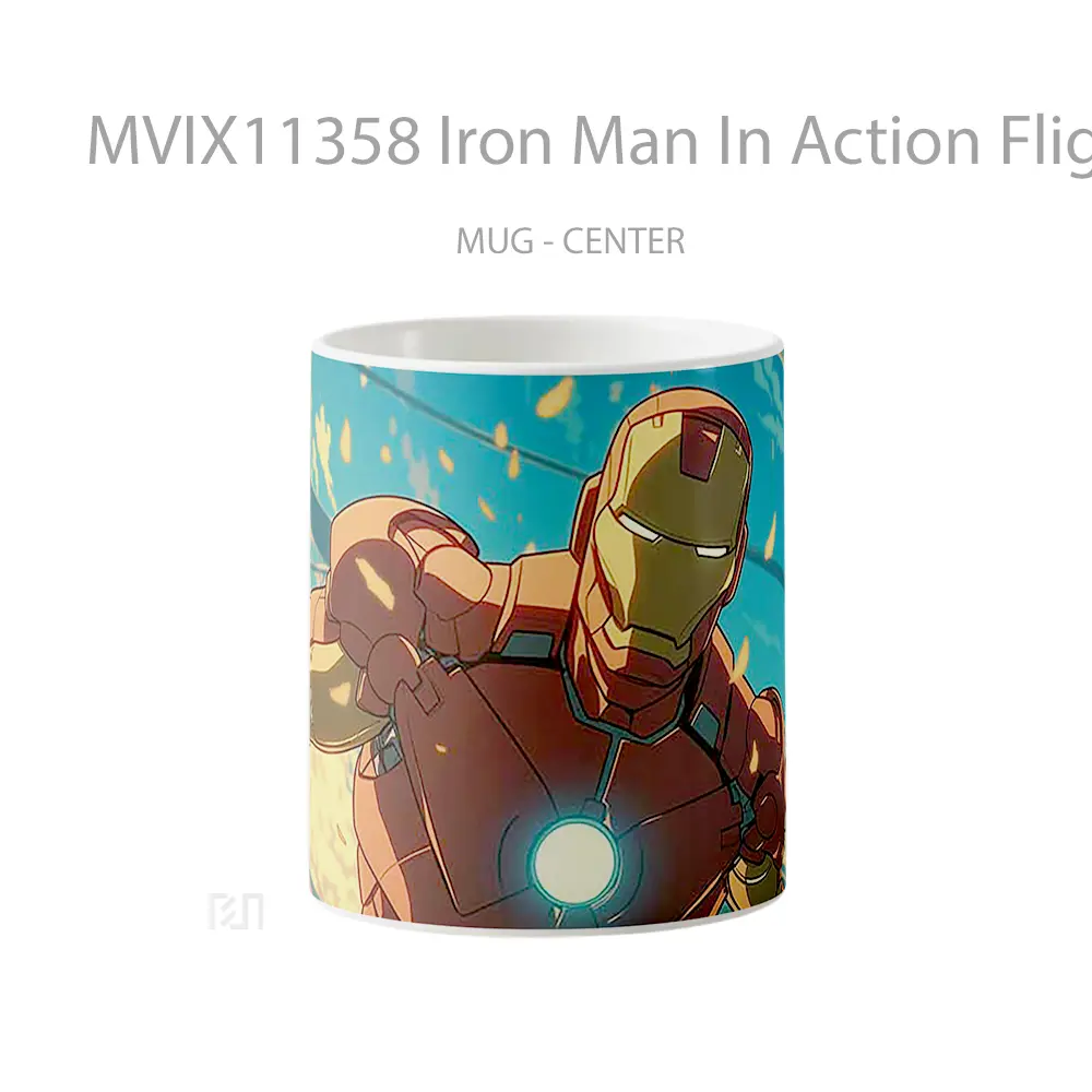 Mug Iron Man In Action Flight Hadiah Spesial Fans Superhero