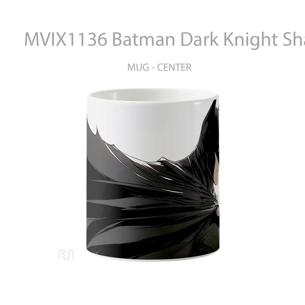 Mug Batman Dark Knight Shadow Art Gelas Keramik Koleksi Superhero