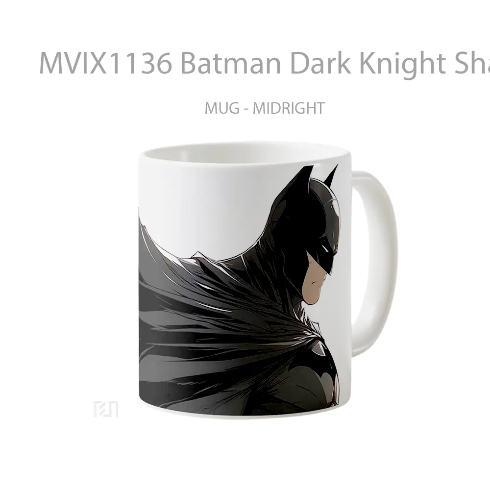 Mug Batman Dark Knight Shadow Art Gelas Keramik Koleksi Superhero - All-side / Desain