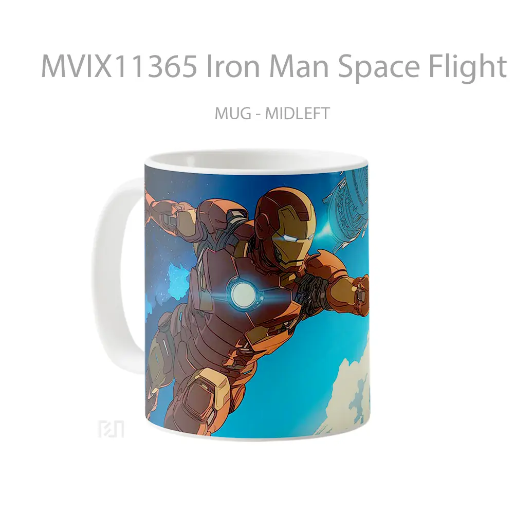 Mug Iron Man Space Flight Scene Koleksi Mug Film dan Komik - All-side / Desain