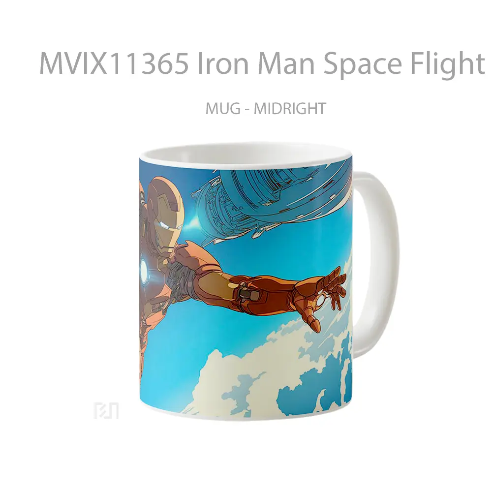 Mug Iron Man Space Flight Scene Koleksi Mug Film dan Komik - All-side / Desain