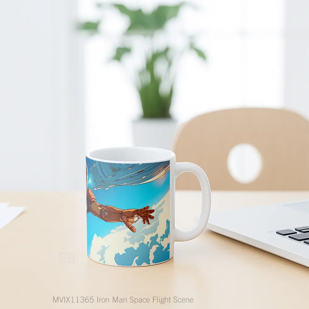 Mug Iron Man Space Flight Scene Koleksi Mug Film dan Komik - All-side / Desain