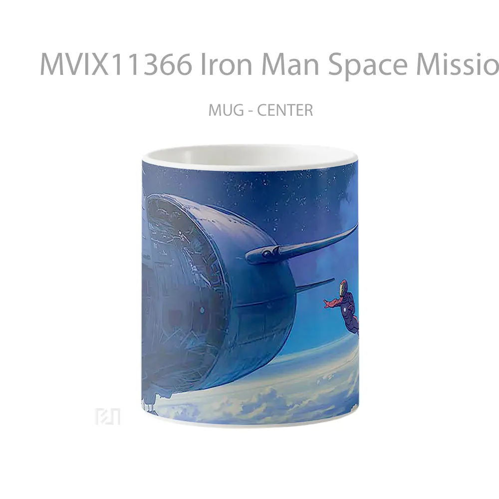 Mug Iron Man Space Mission Gelas Keramik Koleksi Superhero