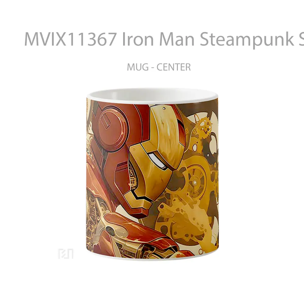 Mug Iron Man Steampunk Suit Merchandise Karakter Ikonik