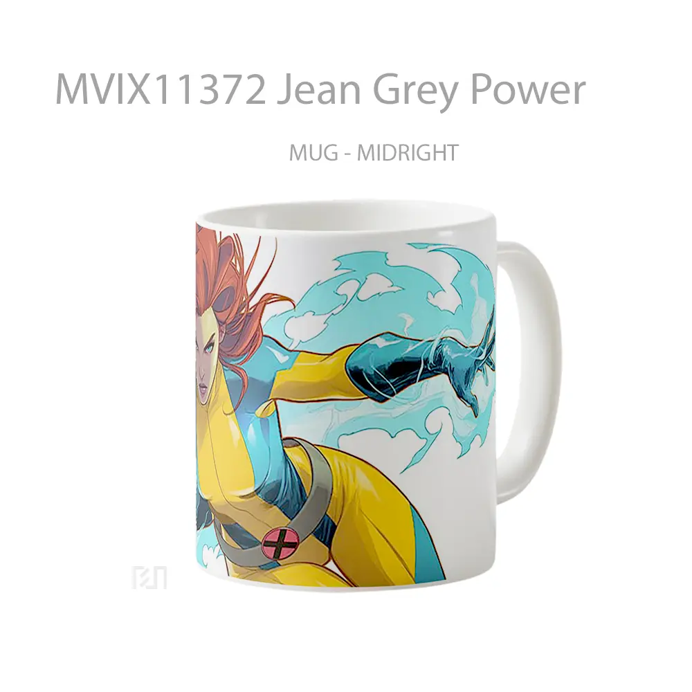 Mug Jean Grey Power Gelas Keramik Desain Unik - All-side / Desain
