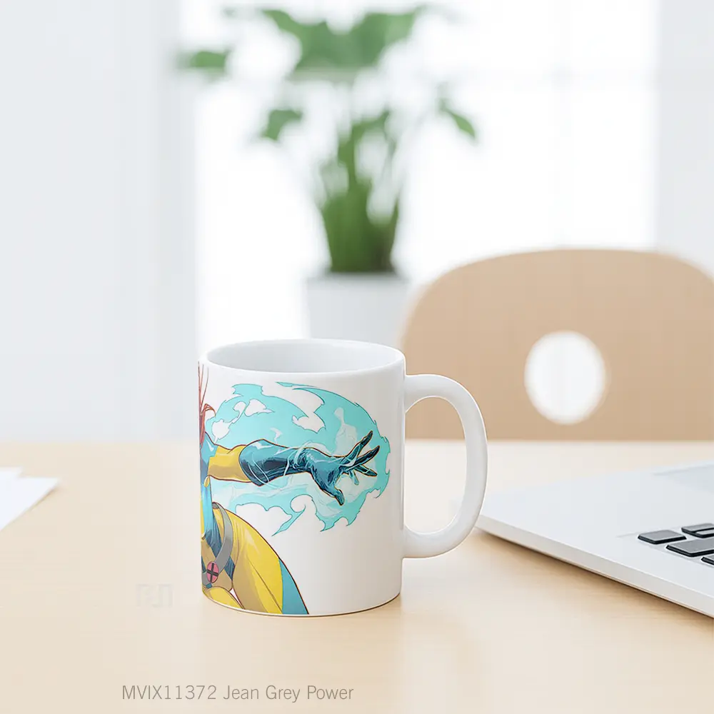 Mug Jean Grey Power Gelas Keramik Desain Unik - All-side / Desain