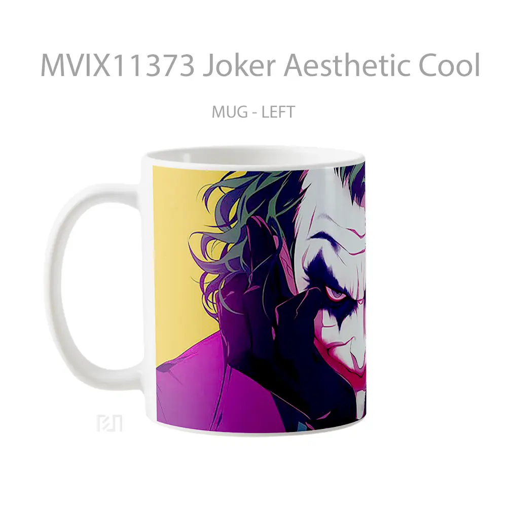 Mug Joker Aesthetic Cool Merchandise Karakter Ikonik - All-side / Desain