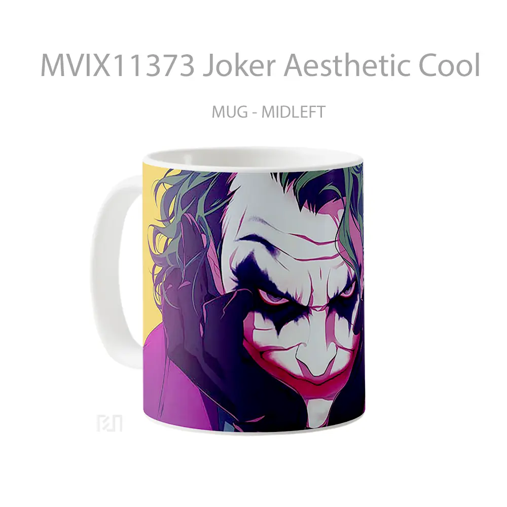 Mug Joker Aesthetic Cool Merchandise Karakter Ikonik - All-side / Desain