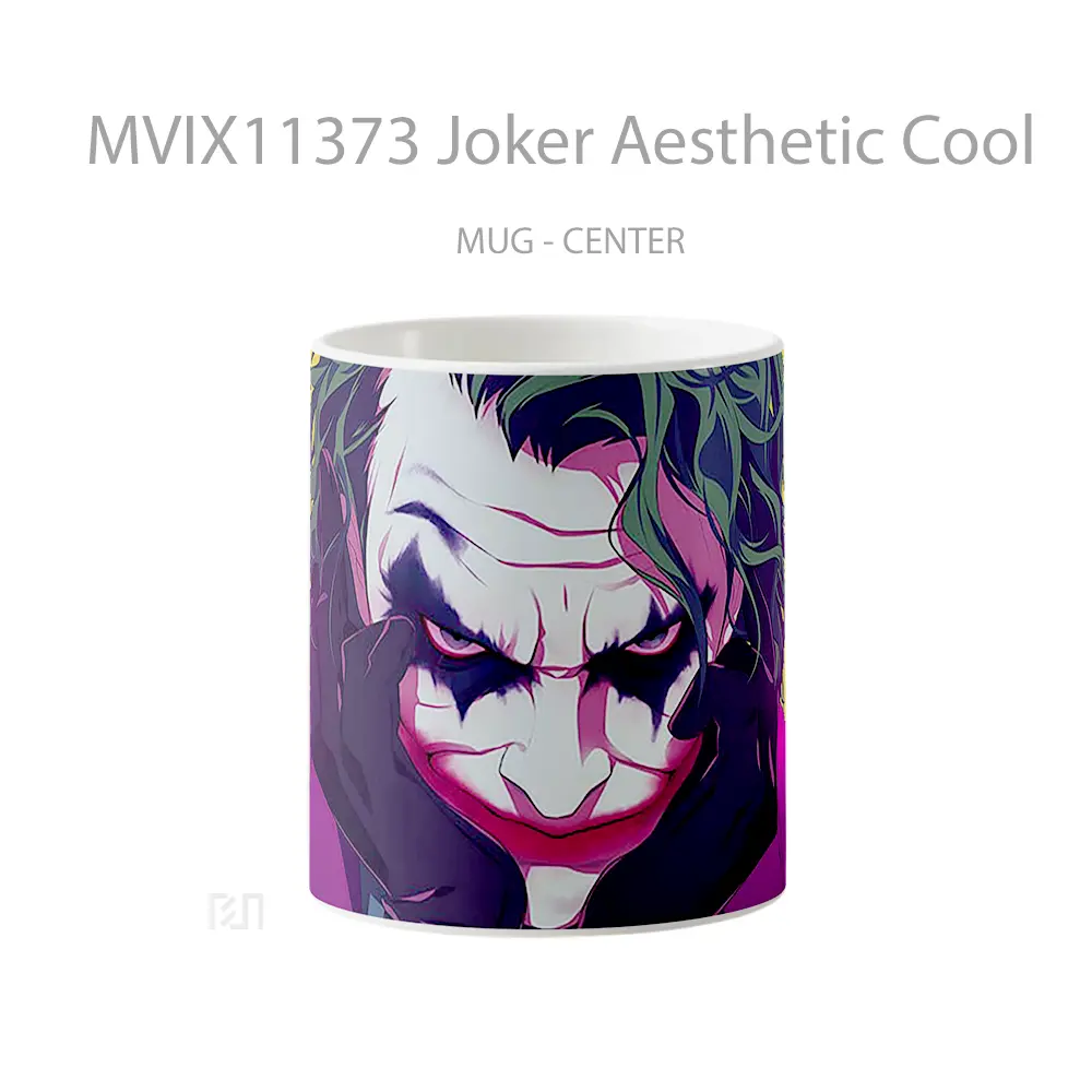 Mug Joker Aesthetic Cool Merchandise Karakter Ikonik