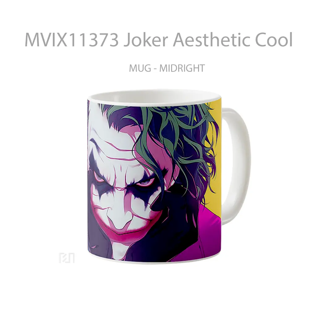 Mug Joker Aesthetic Cool Merchandise Karakter Ikonik - All-side / Desain