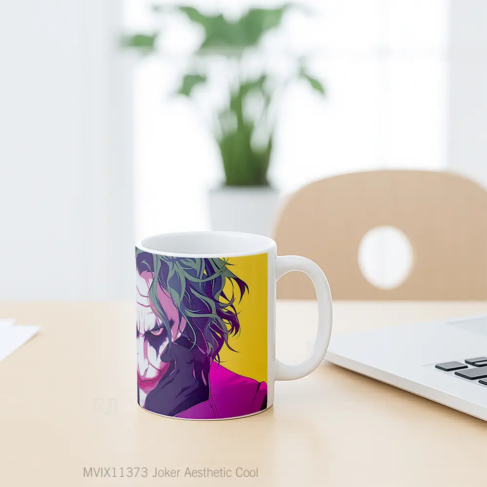 Mug Joker Aesthetic Cool Merchandise Karakter Ikonik - All-side / Desain