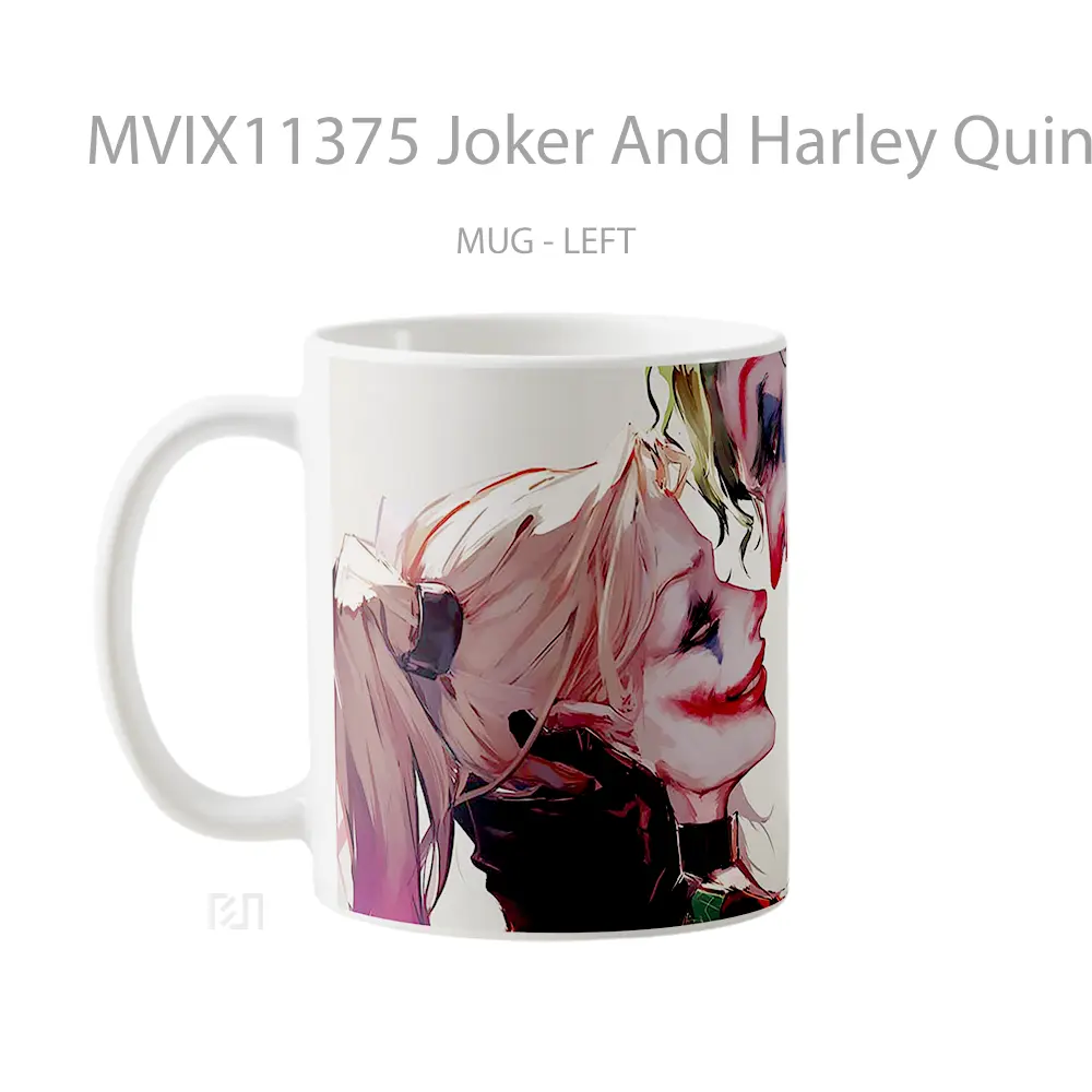 Mug Joker And Harley Quinn Love Chaos Hadiah Spesial Fans Superhero - All-side / Desain