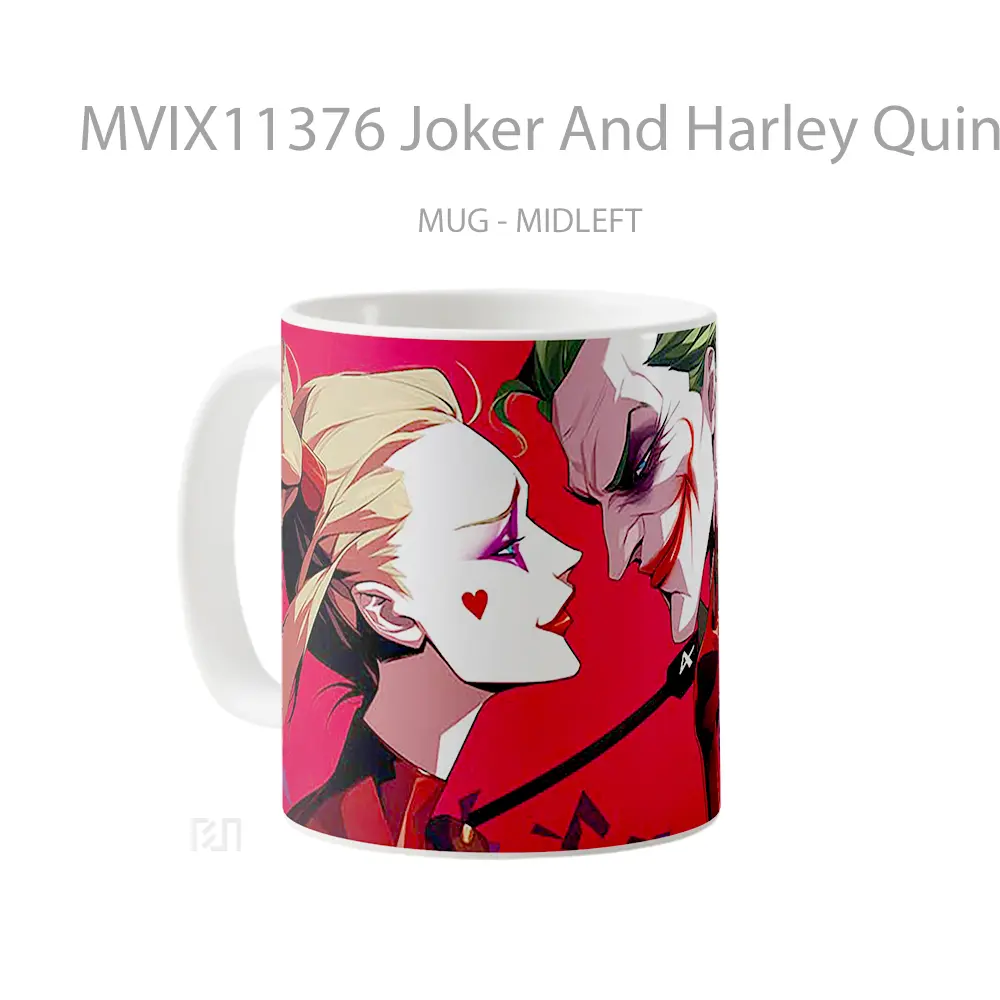 Mug Joker And Harley Quinn Romantic Villainy Koleksi Mug Film dan Komik - All-side / Desain