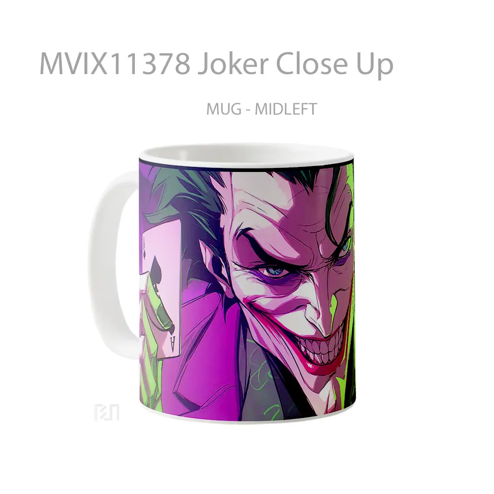 Mug Joker Close Up Merchandise Karakter Ikonik - All-side / Desain