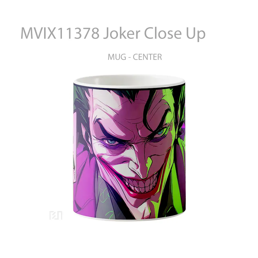 Mug Joker Close Up Merchandise Karakter Ikonik