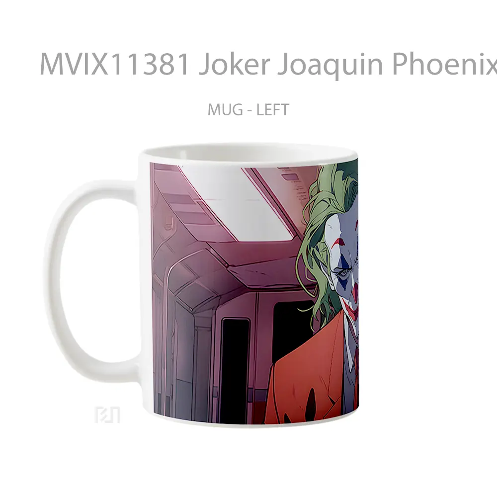 Mug Joker Joaquin Phoenix In Metro Merchandise Karakter Ikonik - All-side / Desain