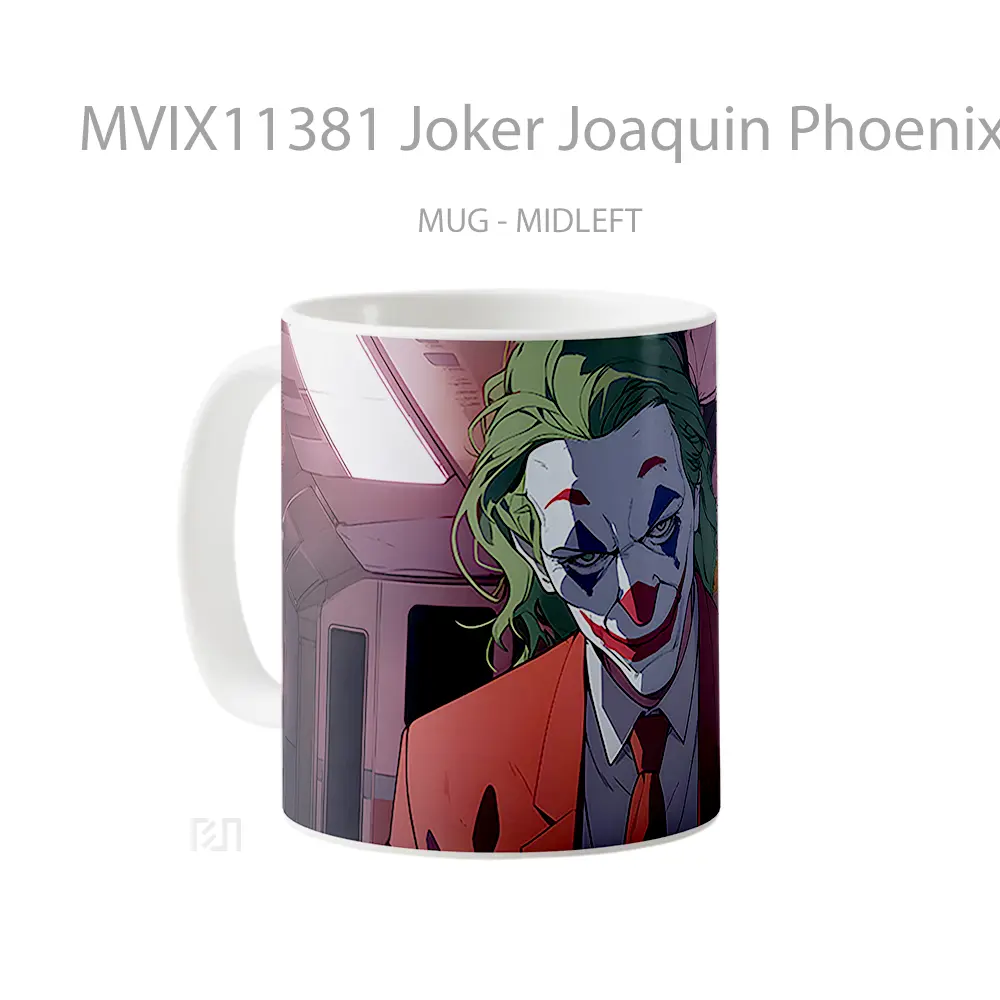 Mug Joker Joaquin Phoenix In Metro Merchandise Karakter Ikonik - All-side / Desain