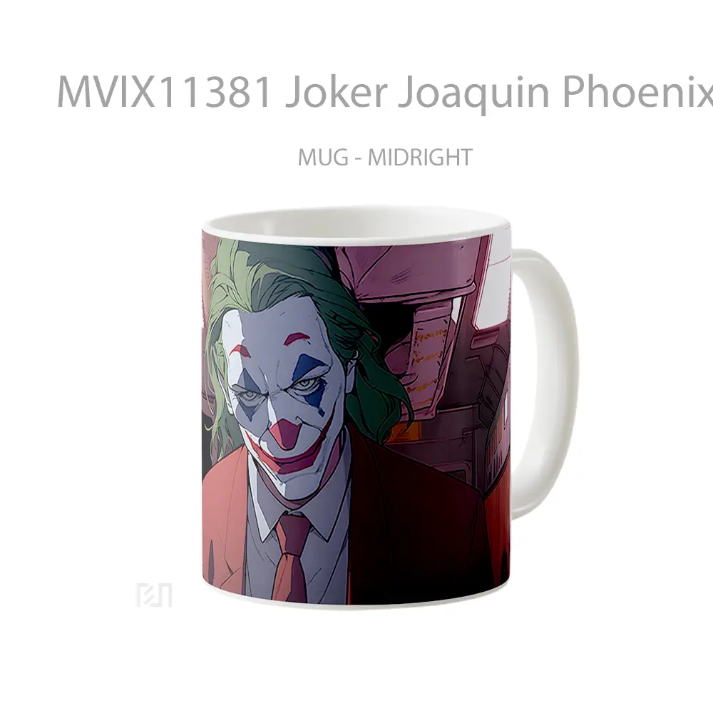 Mug Joker Joaquin Phoenix In Metro Merchandise Karakter Ikonik - All-side / Desain