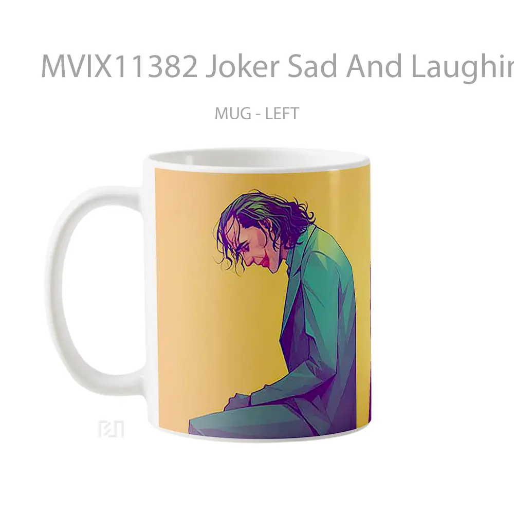 Mug Joker Sad And Laughing Duality Hadiah Spesial Fans Superhero - All-side / Desain