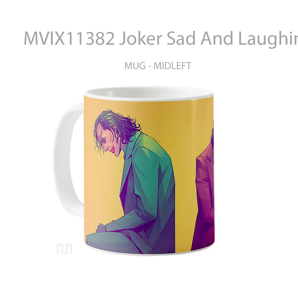 Mug Joker Sad And Laughing Duality Hadiah Spesial Fans Superhero - All-side / Desain