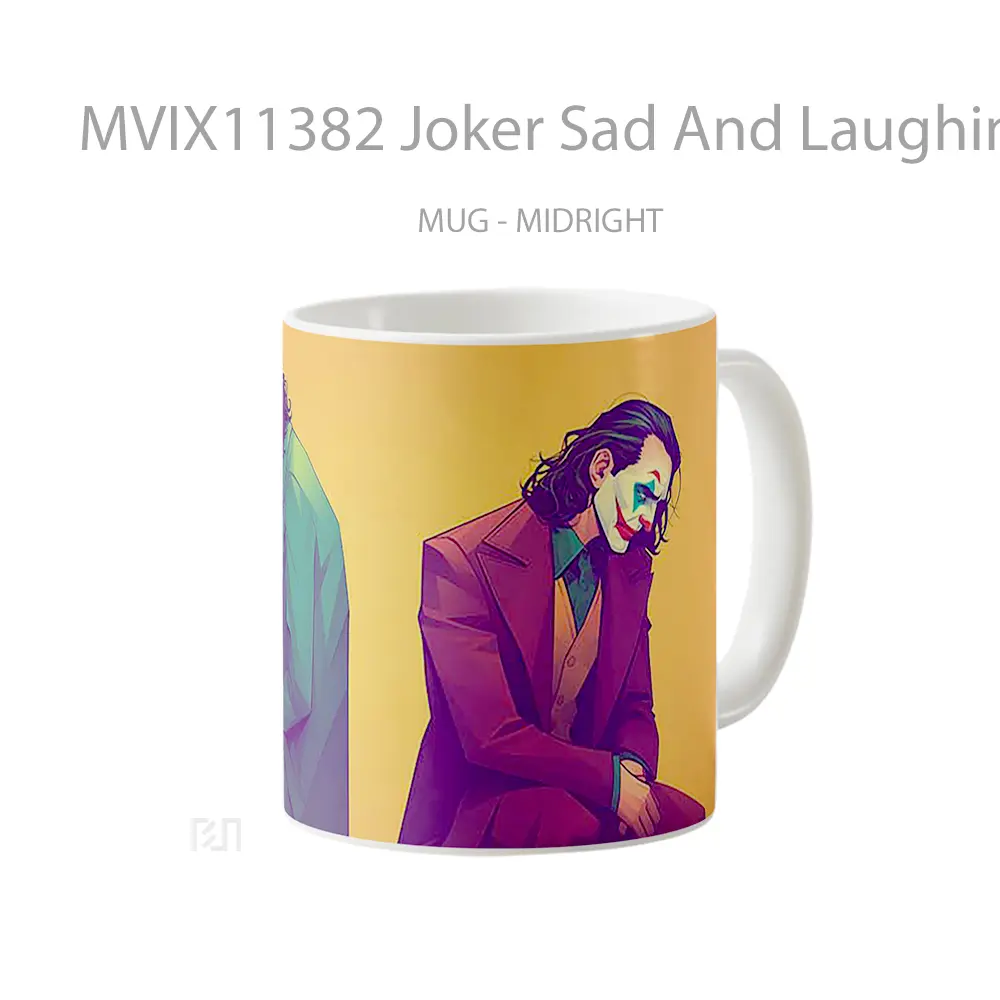 Mug Joker Sad And Laughing Duality Hadiah Spesial Fans Superhero - All-side / Desain