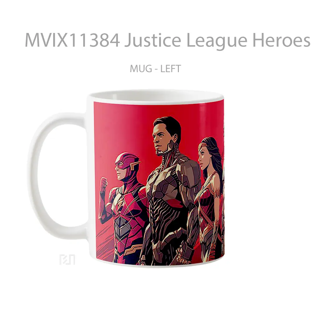 Mug Justice League Heroes Dc Koleksi Mug Karakter Jepang - All-side / Desain