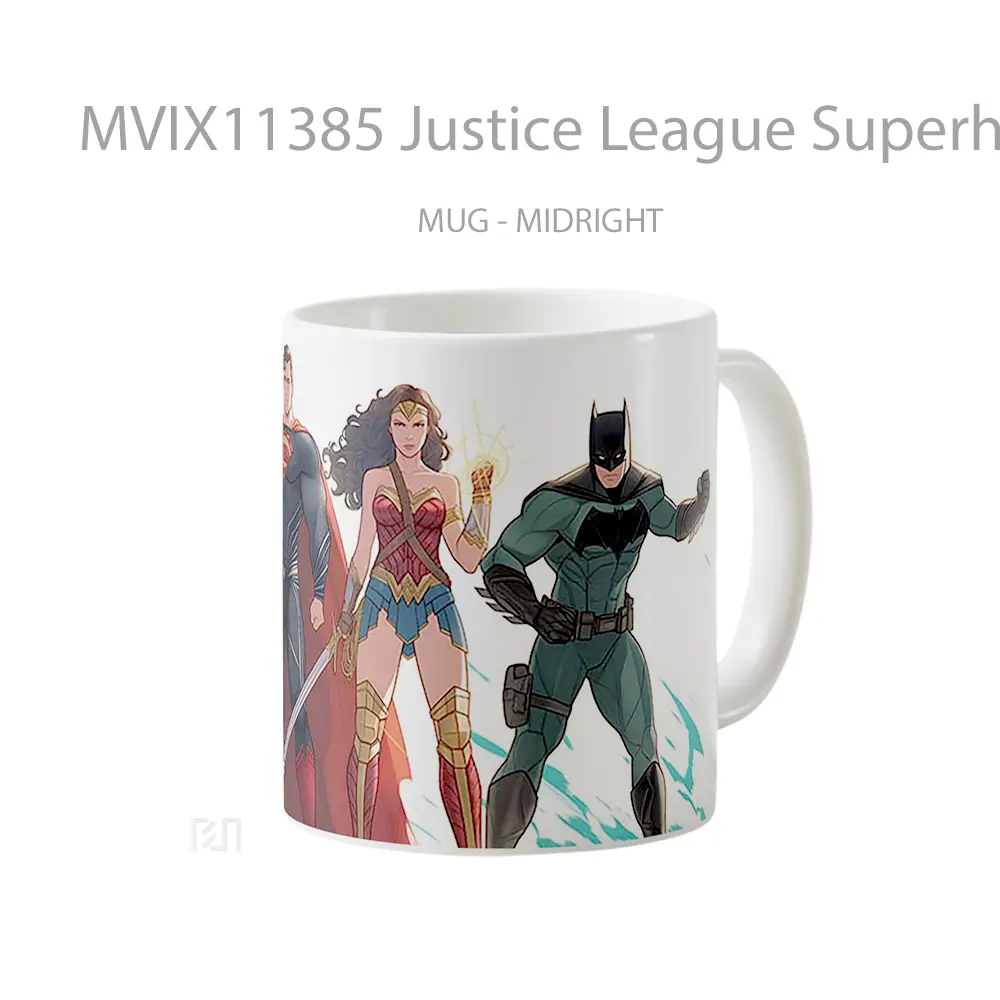 Mug Justice League Superheroes Gelas Keramik Koleksi Anime - All-side / Desain