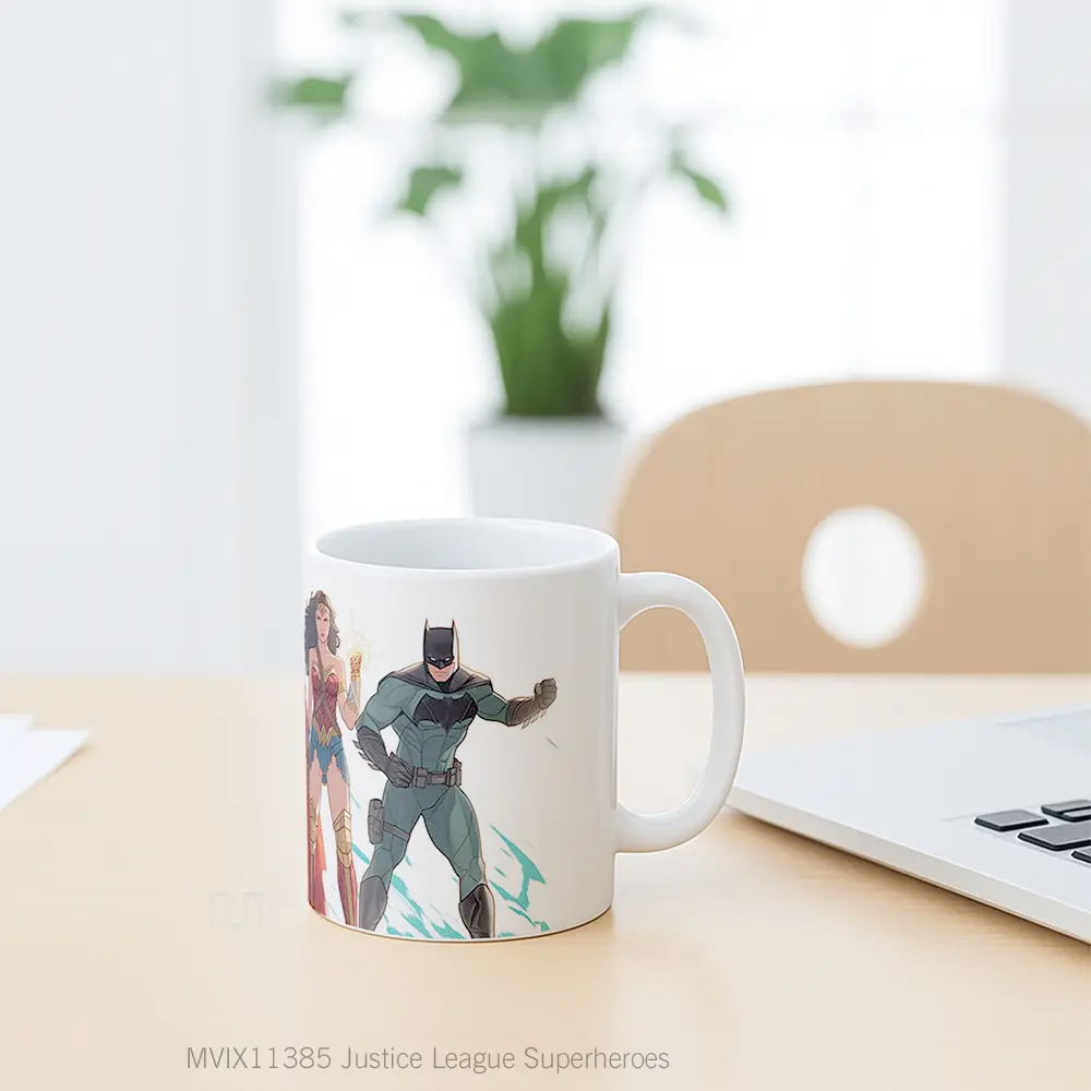 Mug Justice League Superheroes Gelas Keramik Koleksi Anime - All-side / Desain