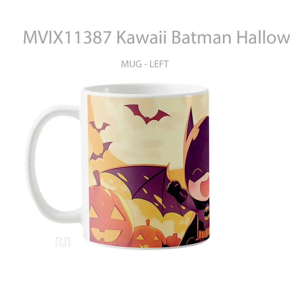 Mug Kawaii Batman Halloween Style Koleksi Mug Film dan Komik - All-side / Desain