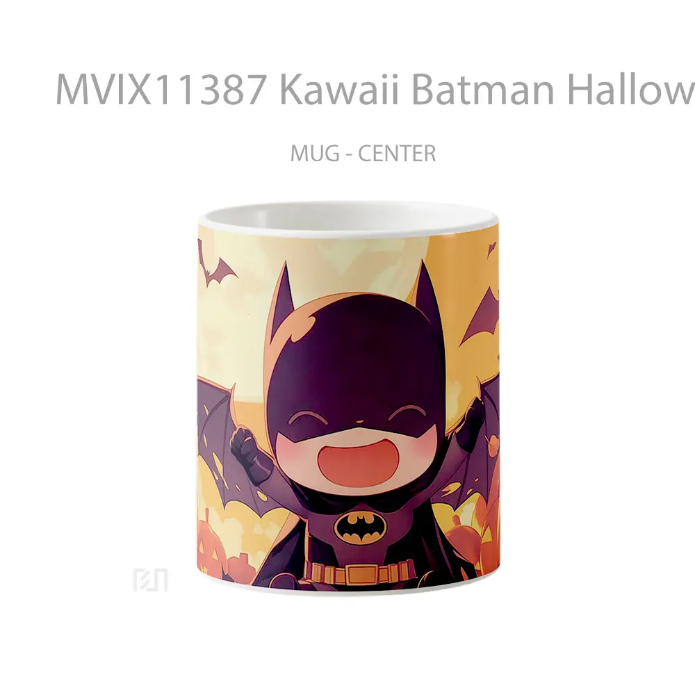 Mug Kawaii Batman Halloween Style Koleksi Mug Film dan Komik