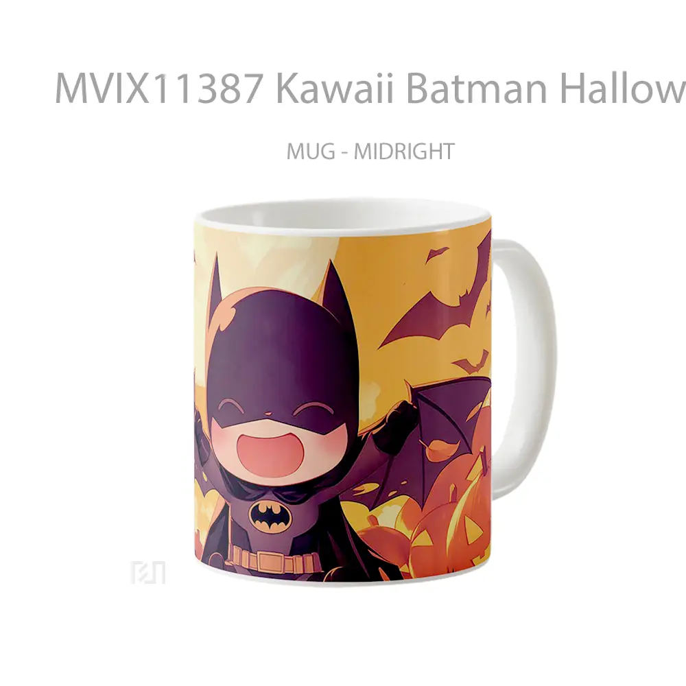 Mug Kawaii Batman Halloween Style Koleksi Mug Film dan Komik - All-side / Desain