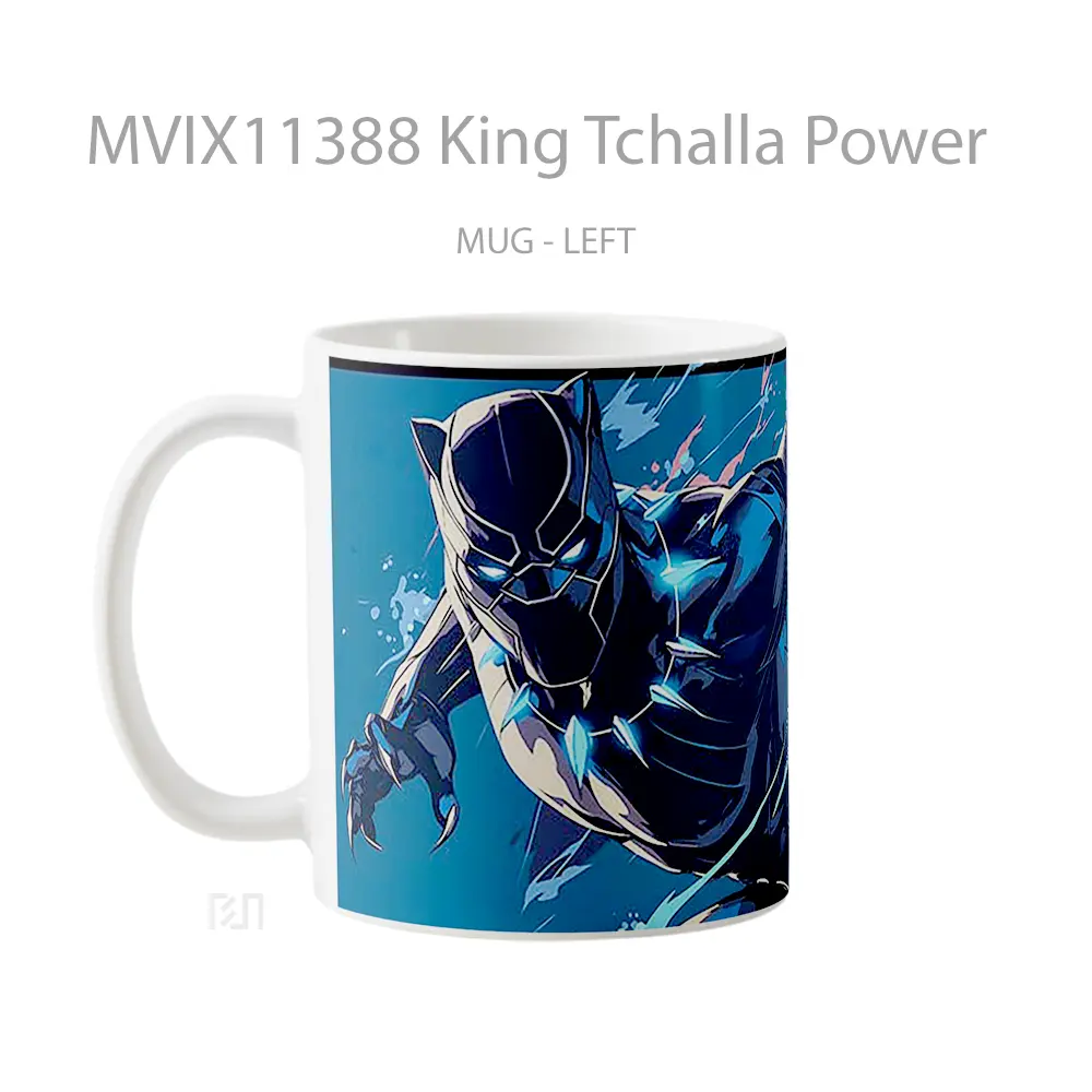 Mug King Tchalla Power Koleksi Mug Limited Edition - All-side / Desain