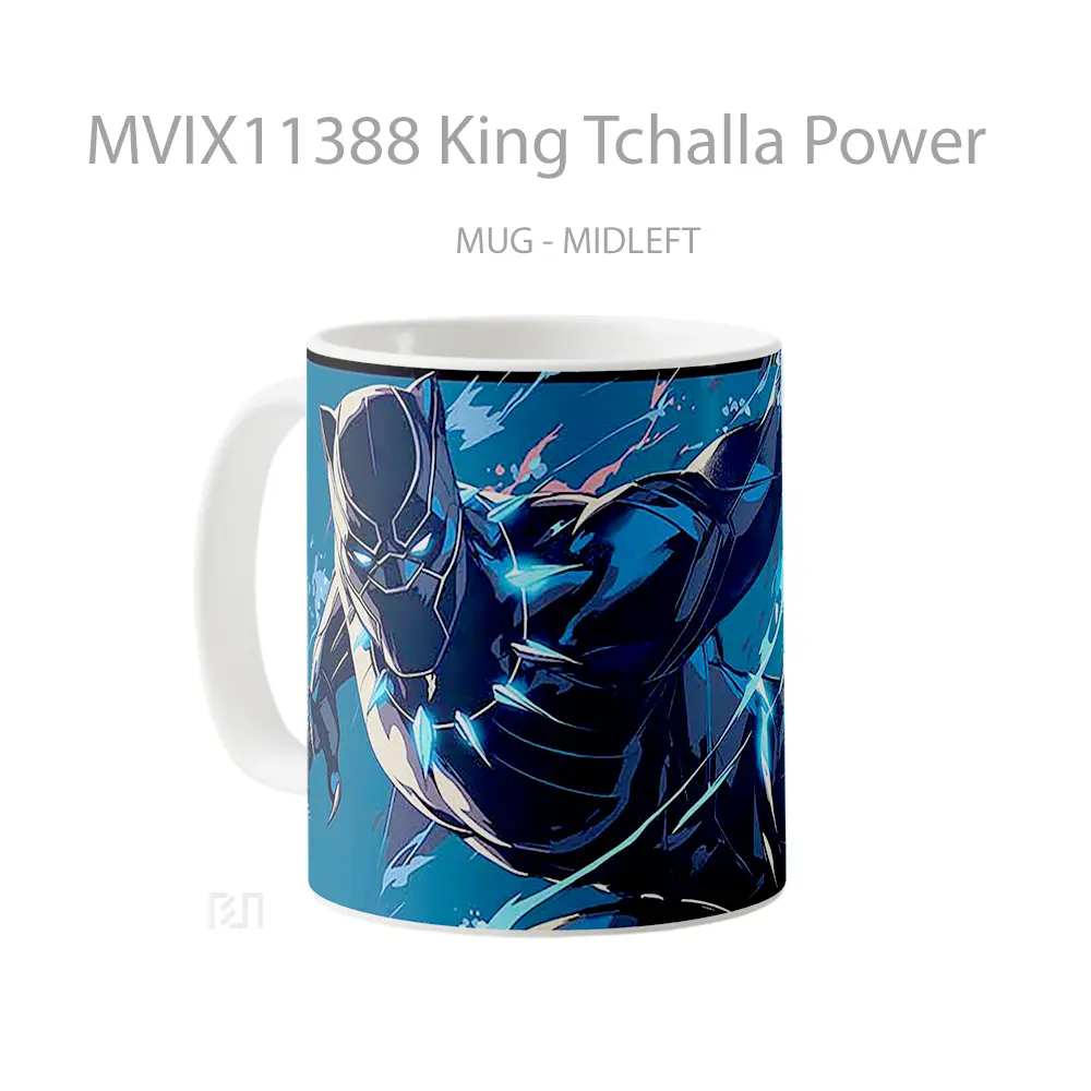 Mug King Tchalla Power Koleksi Mug Limited Edition - All-side / Desain