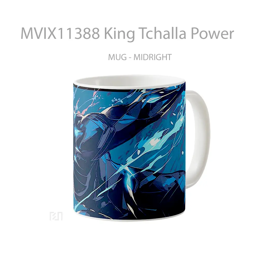 Mug King Tchalla Power Koleksi Mug Limited Edition - All-side / Desain