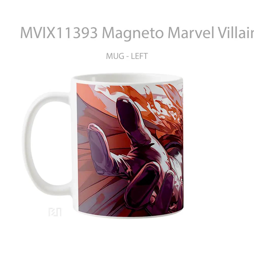 Mug Magneto Marvel Villain Gelas Keramik Koleksi Superhero - All-side / Desain