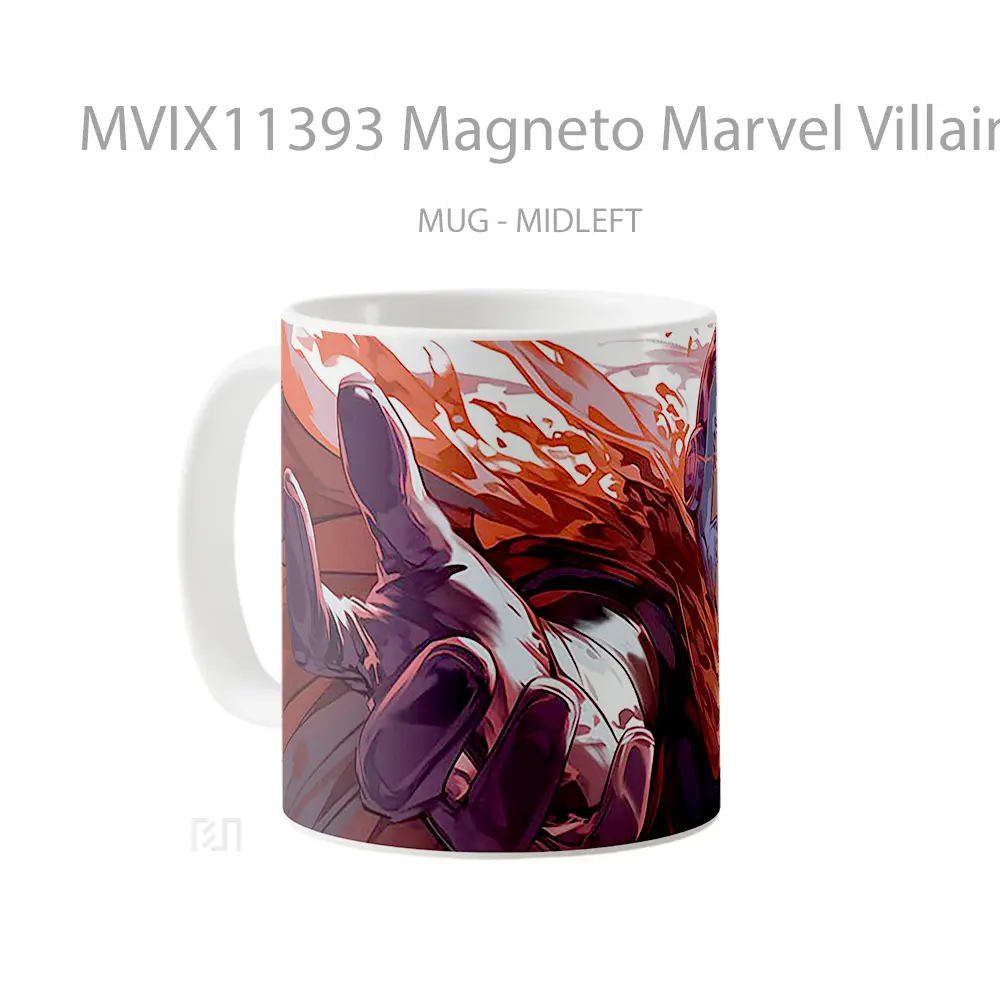 Mug Magneto Marvel Villain Gelas Keramik Koleksi Superhero - All-side / Desain