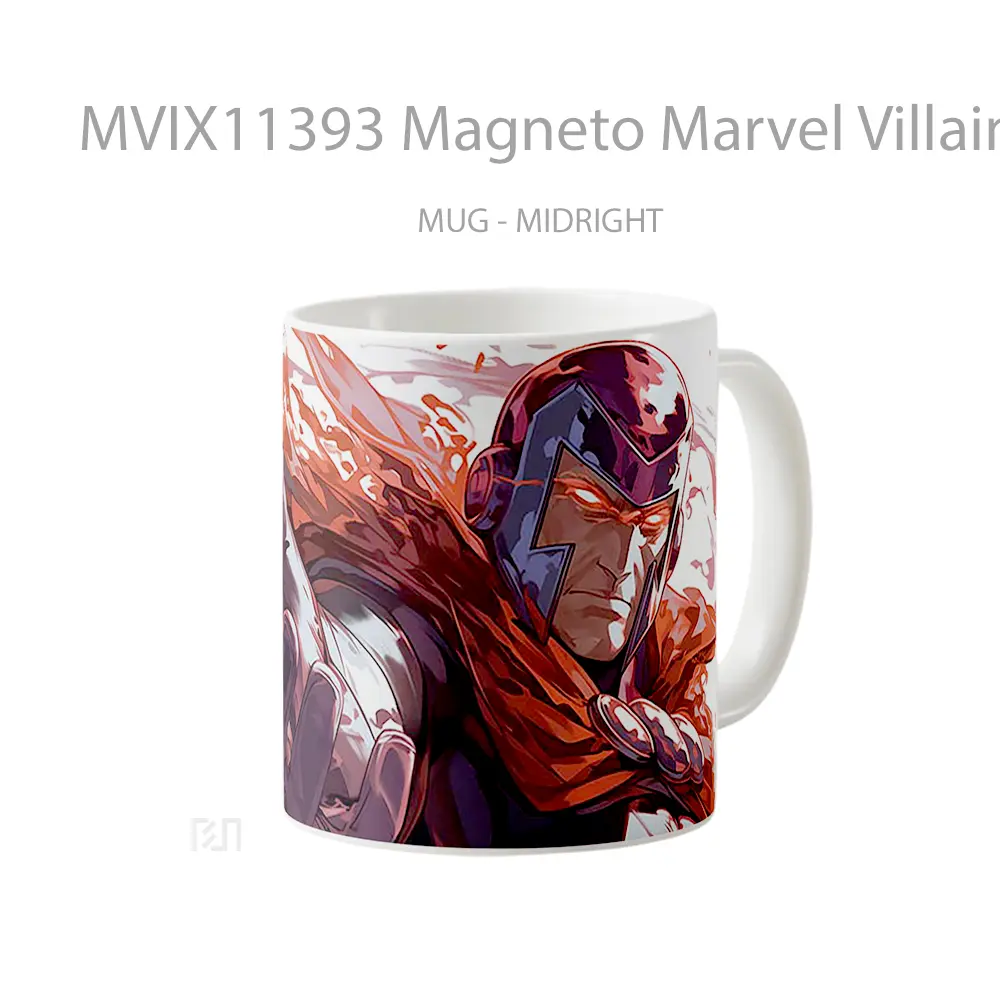 Mug Magneto Marvel Villain Gelas Keramik Koleksi Superhero - All-side / Desain