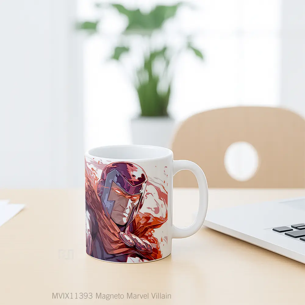 Mug Magneto Marvel Villain Gelas Keramik Koleksi Superhero - All-side / Desain