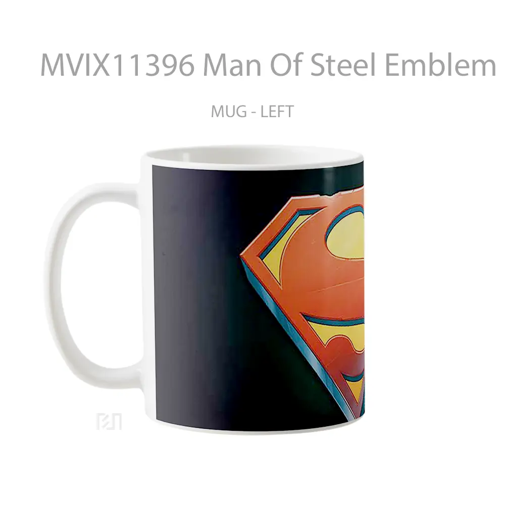 Mug Man Of Steel Emblem Power Mug Aesthetic Koleksi Spesial - All-side / Desain
