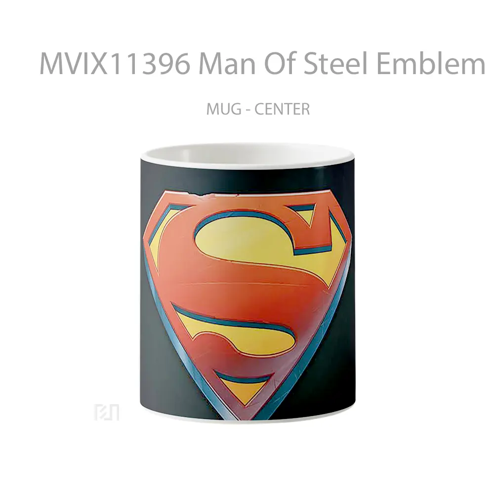 Mug Man Of Steel Emblem Power Mug Aesthetic Koleksi Spesial