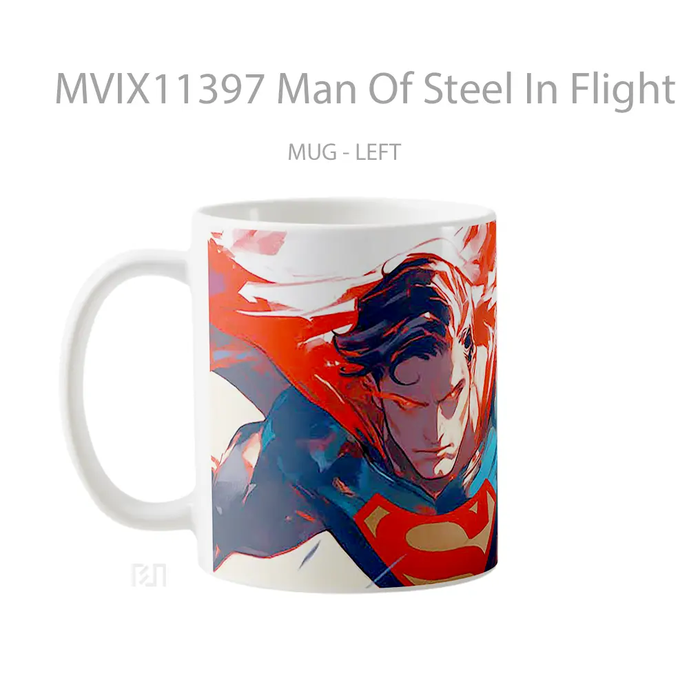 Mug Man Of Steel In Flight Hadiah Lucu dan Menarik - All-side / Desain